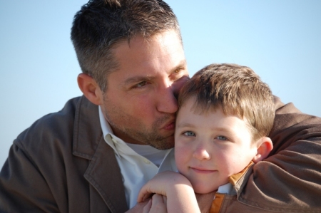 My son, Jeff, with his son, Walker