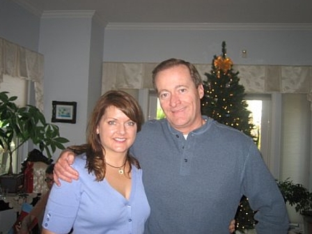 Bill and I - Christmas at my sister's house