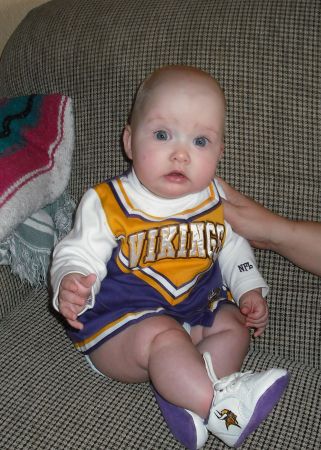 mina ready to watch football with daddy!!!