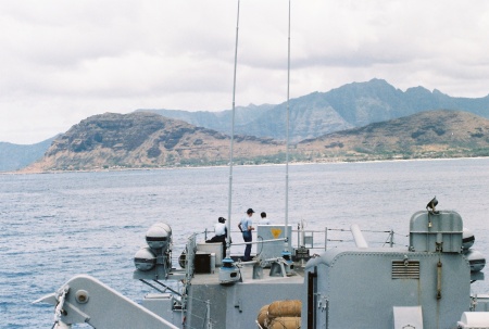 On watch off Hawaii