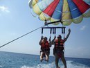 parasailing in Cozumel