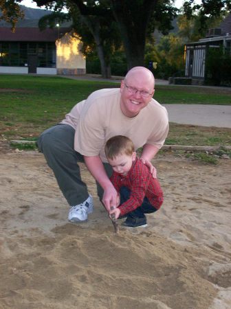 Daddy and Brennan December '08