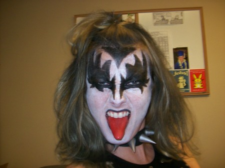 Halloween '08- Me as Gene Simmons