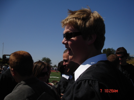 My son Brandon at graduation.