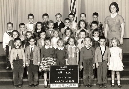 My kindergarten class at Raub, 1961
