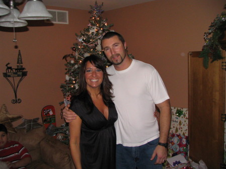 Pete & me, Christmas, our house