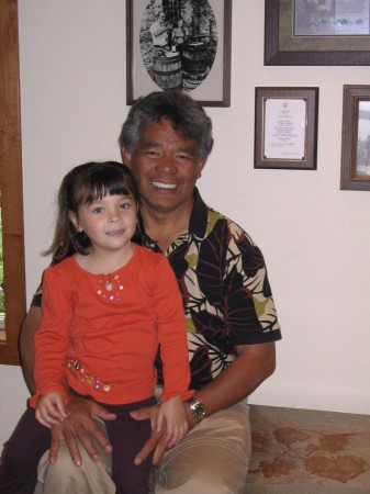 Caroline Kanoelani and Grandpa