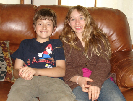jared and Cousin Kendal Christmas 2008