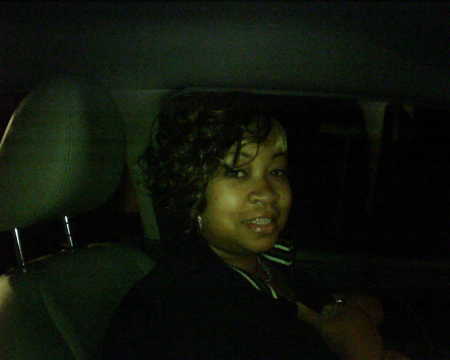 In da car traveling, pose 4 da camera