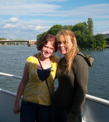 With Heather in Frankfurt, Germany. 2008