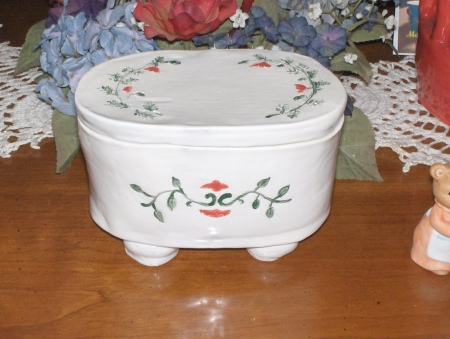 Ceramic Christmas Box with Lid