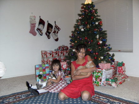 My 2 and 10 y/o Daughters Christmas 2008
