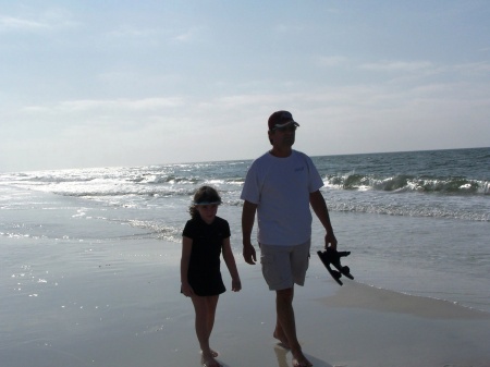 Me and Kasey walking the beach in Destin.