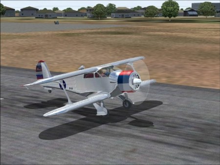 Beech Staggerwing in MS Flight Simulator