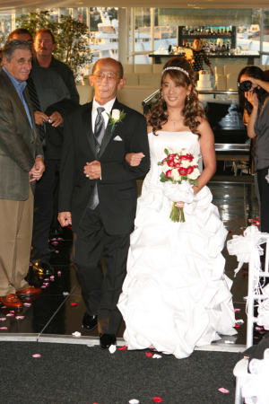 Dad walking me down the aisle