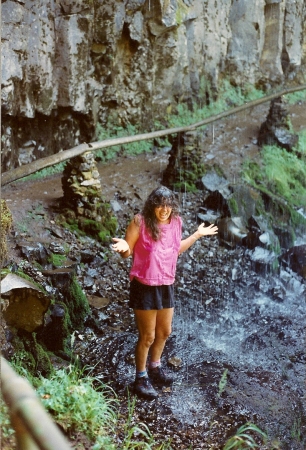 Showering at Silver Falls, Oregon