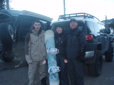 Sking Wolf Creek with my kids in 2009