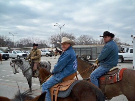 charles at the ft. worth stockyard's parade