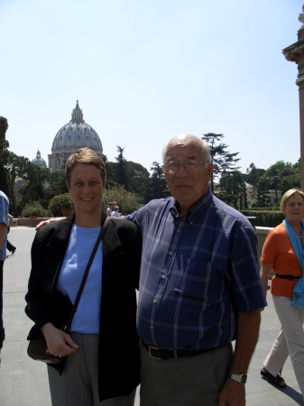 me and dad in rome