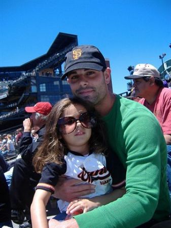 seth and kampbell at the giants game