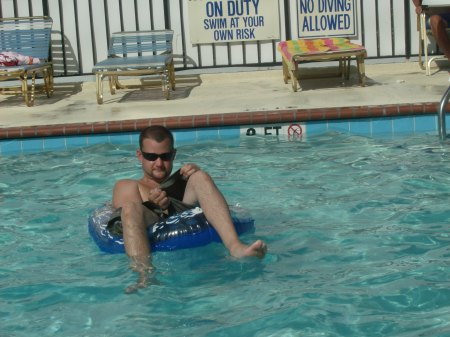 My husband at Mrytle Beach.