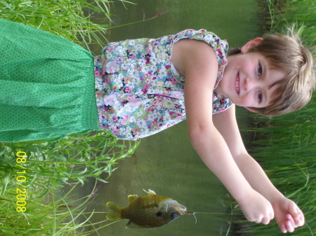 Fishing at Aunt Jeanne's house