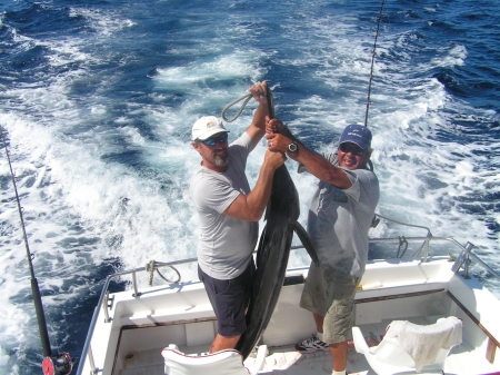 Keith w/ his 150 lb marlin in cabo! SWEET!