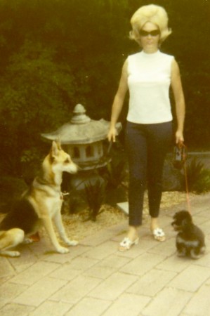 Jan, Schnaps & Poodle Cindy - Florida 1969