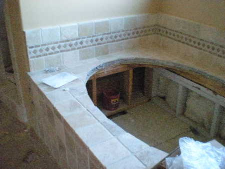 Mst tub surround (tumbled marble)