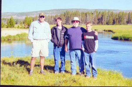 Yellowstone with my Dad and Ryan and Nick