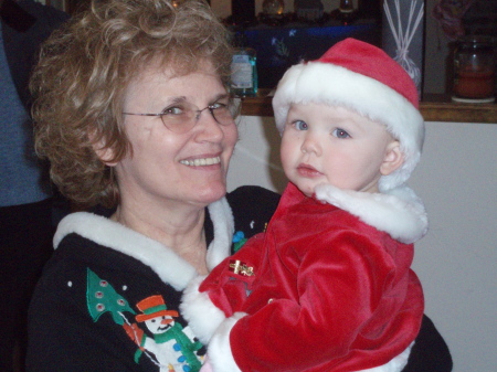 Cayla and Grandma at Christmas