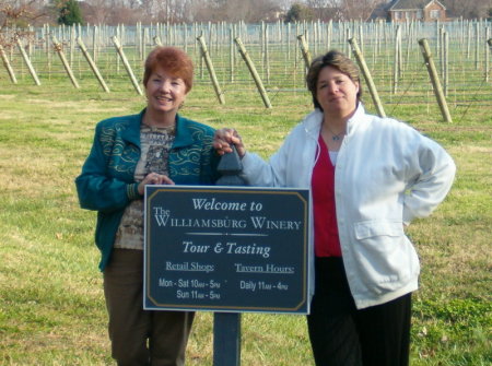 Mom and me at the Williamsburg Winery in VA