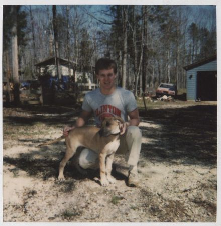 Dan and Buck, my first Great Dane