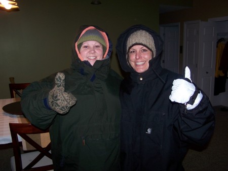 cold night for a ride in the golf cart!