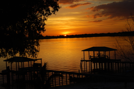 Another beautiful sunset out our back door