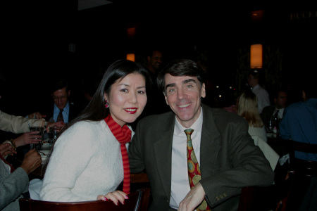 My wife and I, Chicago Xmas party, 2003.