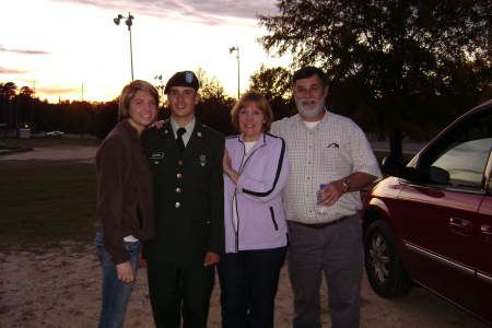 Chris - family day at Fort Benning