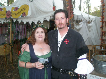 Mom and son Axel at 2007 Renfaire