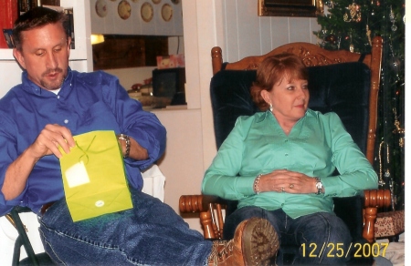 Me and my sister, Kathy, Christmas 2007