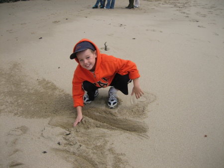 Grandson at the coast