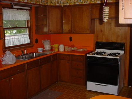 old kitchen ugly orange