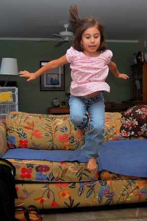 Levitating Granddaughter