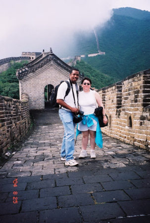 Easleys on the Great Wall of China