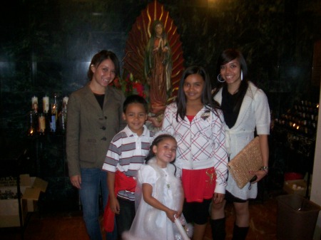 my kids at vanessas baptism