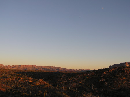 Moonrise - Superstition Mountains Arizona