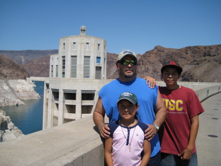 Hoover Dam with my kids