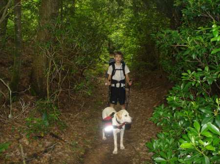 Alex & Ginger hiking appalachian trail 05