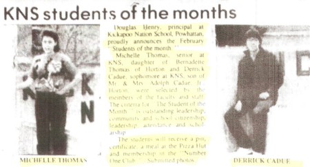 Students of the Month 1988
