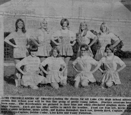 LCHS Cheerleaders 1968-69