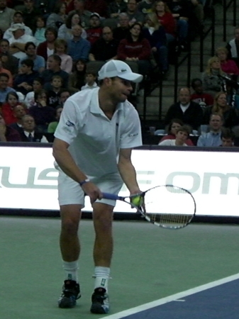 Andy Roddick and Serena Williams exhibition